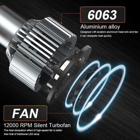 Upgraded Bulbs Compatible For Honda Civic 2016 2017 2018 2019 2020 2021 2022 2023, High Low Beam Lights Combo, 6000K White, 500% Brightness, Plug and Play, for Off-Road Use, 4 PCS in Saudi Arabia