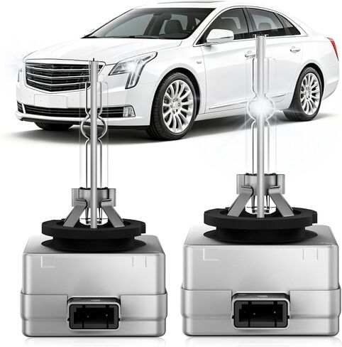EASY EAGLE D3S HID Xenon Headlight Bulbs Fit for Cadillac XTS 2013-2017 CTS 2016-2019 ATS 2013-2019 6000K Cool White High & Low Beam Replacement Bulb 35W, Plug and Play, Pack of 2 in Saudi Arabia