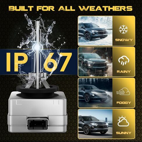 EASY EAGLE D3S HID Xenon Headlight Bulbs Fit for Chevy Blazer Traverse Bolt EV 2018-2022 6000K Cool White High & Low Beam Replacement Bulb 35W D3SC1 Lights Headlamp, Pack of 2 in Saudi Arabia