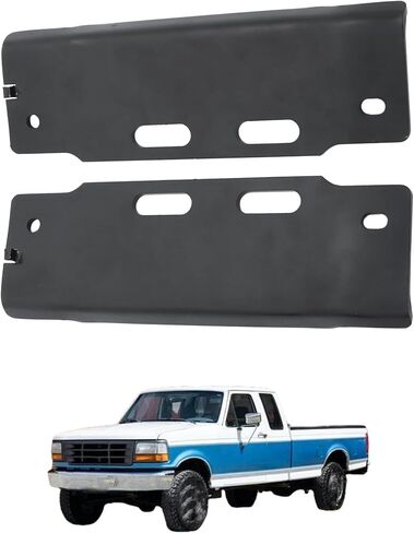 Black Front Left and Right Bumper Bracket Set of 2 Replacement for F150 F250 F350 1992-1997 F2TZ17752A F2TZ17752B in Kuwait