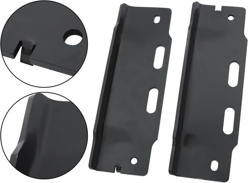 Black Front Left and Right Bumper Bracket Set of 2 Replacement for F150 F250 F350 1992-1997 F2TZ17752A F2TZ17752B in Kuwait