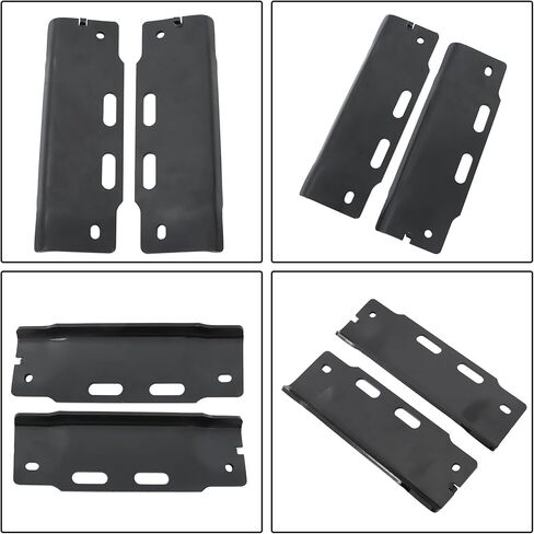 Black Front Left and Right Bumper Bracket Set of 2 Replacement for F150 F250 F350 1992-1997 F2TZ17752A F2TZ17752B in Kuwait