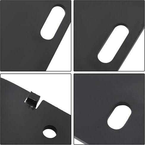 Black Front Left and Right Bumper Bracket Set of 2 Replacement for F150 F250 F350 1992-1997 F2TZ17752A F2TZ17752B in Kuwait