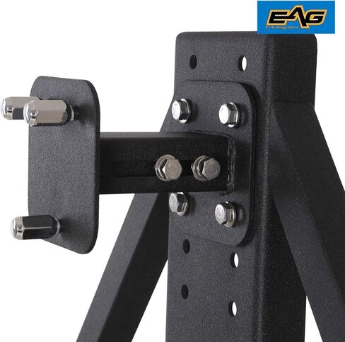 EAG Classic Rear Bumper with Tire Carrier Black Textured Fit for 87-06 Wrangler TJ YJ in Saudi Arabia
