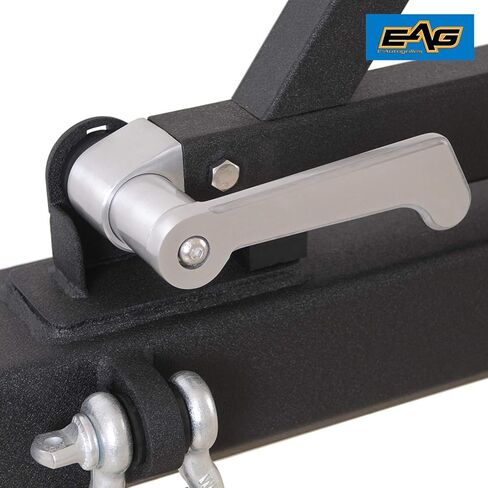 EAG Classic Rear Bumper with Tire Carrier Black Textured Fit for 87-06 Wrangler TJ YJ in Saudi Arabia