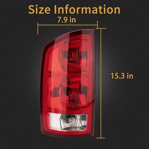 Taillight Compatible with 2002-2006 Dodge Ram 1500 2003-2006 Dodge Ram 2500 3500 Driver and Passenger Side in Saudi Arabia