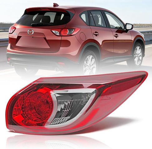 Right Outer Tail Light Assembly for 2013-2016 Mazda CX-5, Passenger Side Back Taillight Assembly, OE Style Brake Lamp with Bulb and Harness, Direct Replace #MA2805111 in Saudi Arabia