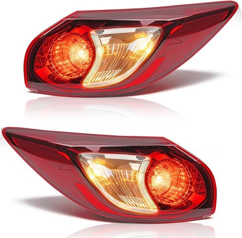 Right Outer Tail Light Assembly for 2013-2016 Mazda CX-5, Passenger Side Back Taillight Assembly, OE Style Brake Lamp with Bulb and Harness, Direct Replace #MA2805111 in Saudi Arabia
