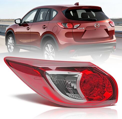 Right Outer Tail Light Assembly for 2013-2016 Mazda CX-5, Passenger Side Back Taillight Assembly, OE Style Brake Lamp with Bulb and Harness, Direct Replace #MA2805111 in Saudi Arabia
