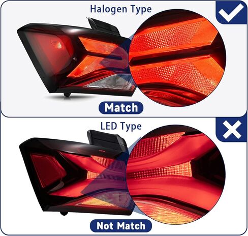 Tail Lights Compatible with 2022 2023 2024 Chevy Equinox Rear Outer Taillights Halogen Type Left Driver Side Taillamp Replacement, OEM: GM2804152 85132581 in Saudi Arabia