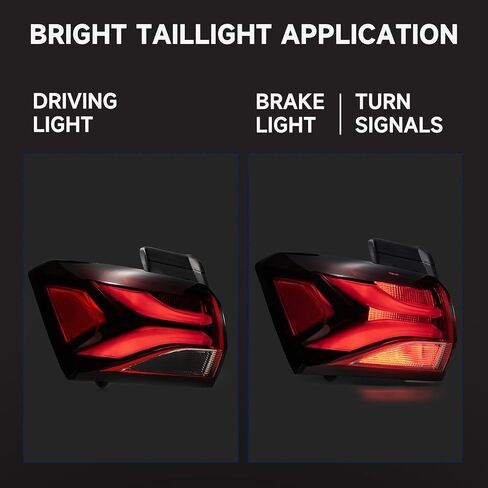 Tail Lights Compatible with 2022 2023 2024 Chevy Equinox Rear Outer Taillights Halogen Type Left Driver Side Taillamp Replacement, OEM: GM2804152 85132581 in Saudi Arabia