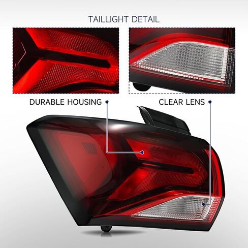 Tail Lights Compatible with 2022 2023 2024 Chevy Equinox Rear Outer Taillights Halogen Type Left Driver Side Taillamp Replacement, OEM: GM2804152 85132581 in Saudi Arabia