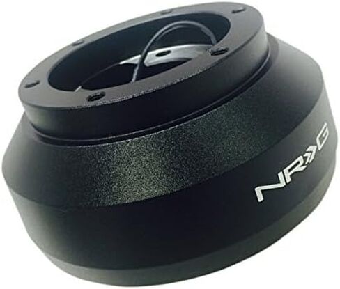 NRG Innovations NRG-SRK-131H نمط السباق، محول محور قصير سريع الإصدار لعجلة القيادة، نمط مسمار 6 × 70 مم، جسم أسود in Kuwait