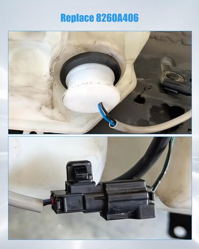 8260A406 Washer Fluid Level Sensor Fit for Mitsubishi Eclipse Cross 2018-2024 Outlander PHEV 2019-2022 Outlander 2014-2021 Outlander Sport 2016-2023 Includes 2 Black Rubber Rings in Kuwait