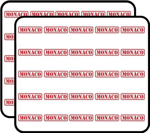 Monaco Stamp Decorative Scrapbooking Sticker Waterproof Vinyl Stickers for Water Bottle, Laptop & Phone Case – 50 Pack in Kuwait