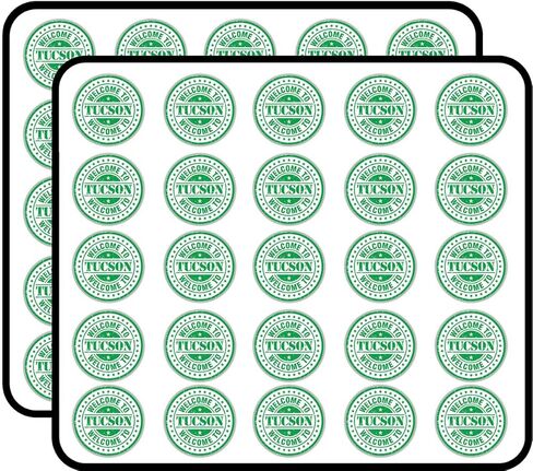 Tucson Travel Welcome Stamp Art Decorative Scrapbooking Sticker Waterproof Vinyl Stickers for Water Bottle, Laptop & Phone Case – 50 Pack in Kuwait