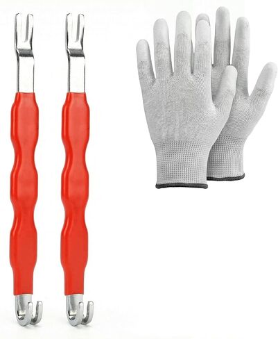 Automotive Electrical Terminal Connector Separator Removal Tool with Anti-Static Gloves, Carbon Steel Disconnect Pliers, 7.5 Inch, 2 Pack with Protective Gloves in Saudi Arabia