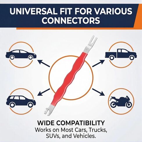 Automotive Electrical Connector Separator Tool, Terminal Release Remover, Dual End Wiring Harness Disconnect Pick Kit, Metal Connector Pin Removal Tool in Kuwait