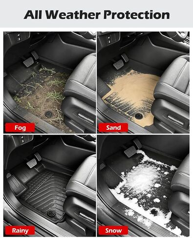 سجادات أرضية لسيارة Honda CR-V 2023 2024 2025 2026 (تشمل الهجين)، بطانات أرضية وبطانات مخصصة لجميع الأحوال الجوية، 21 قطعة من الملحقات الداخلية مع حصيرة حامل الأكواب، وسادات فتحة الباب، وحماية مطاطية مضادة للانزلاق in Kuwait
