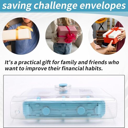 1000 Savings Challenge Binder, Money Saving Binder, Savings Challenges Book with Envelopes, Envelope Savings Challenge Easy Install in Saudi Arabia