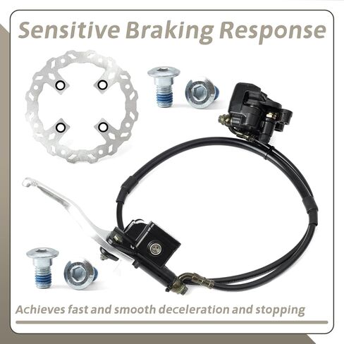 E-Bikes Right Front Brake Assembly Compatible with Tuttio Soleil01 E-bike, Includes Brake Lever & Cable & Pad Direct Replacement Electric Bike Motorcycle Parts in Kuwait