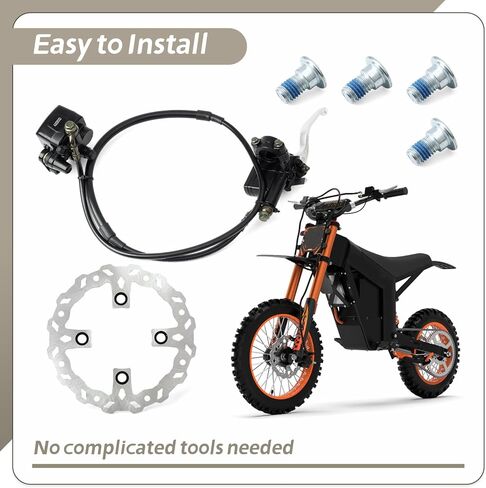 E-Bikes Right Front Brake Assembly Compatible with Tuttio Soleil01 E-bike, Includes Brake Lever & Cable & Pad Direct Replacement Electric Bike Motorcycle Parts in Kuwait