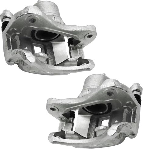 Front Disc Brake Calipers Assembly Pair Set of 2 Compatible with 2002 2003 2004 2005 Hyundai Elantra 2.0L 4-Door - Front Driver and Passenger Side Brake Caliper Set - Rust Protected in Kuwait