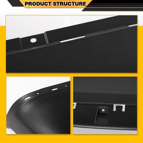 CNNELL Front Lower Bumper Cover Compatible with Jeep Cherokee Latitude Plus 2018, Fit Jeep Cherokee 2014-2018, w/o Tow Hook Hole, w/o Parking Aid Sensor Holes, w/o License Plate Provision 68203213AA in Kuwait