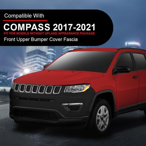 Front Upper Bumper Cover Fascia, Fit Jeep Compass 2017 2018 2019 2020 2021, 68499103AA, 68351154AA in Saudi Arabia