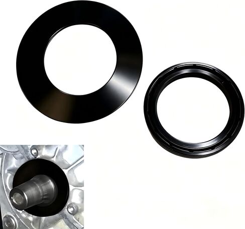 Upgrade Crank Seal Ring Cover Kit Compatible with Polaris Ranger 900 1000, RZR 900 1000, General 1000, No Engine Case Splitting Required, 6061 Billet Aluminum Crankshaft Seal Protector in Saudi Arabia