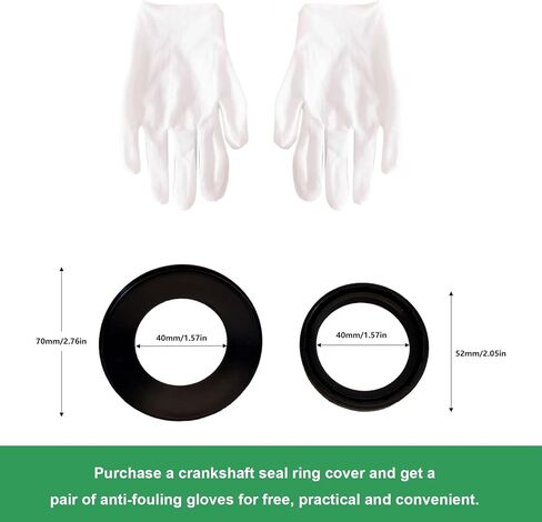 Upgrade Crank Seal Ring Cover Kit Compatible with Polaris Ranger 900 1000, RZR 900 1000, General 1000, No Engine Case Splitting Required, 6061 Billet Aluminum Crankshaft Seal Protector in Saudi Arabia