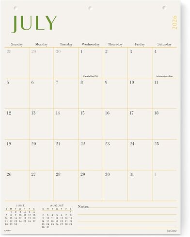 Jotsome Large Wall Calendar 2026-2027, Monthly Wall Calendar From Now to June 2027 17 x 22 inch in Home and Office for Easy Organizing (Apr 2026 - Jun 2027, Extra Large) in Saudi Arabia