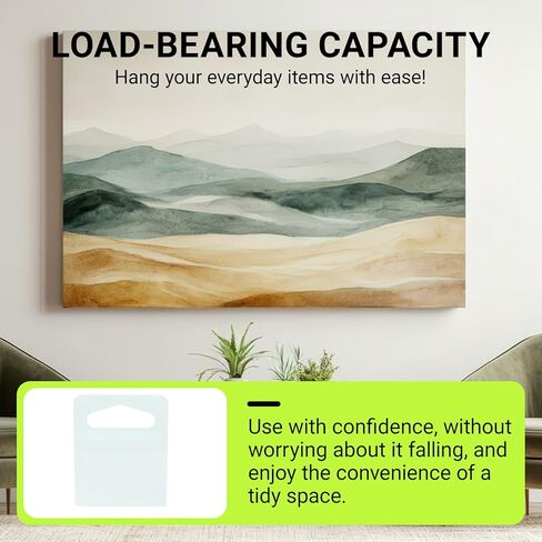 50 Pcs Adhesive Picture Hangers, Plastic Sawtooth Adhesive Picture Hanger, Transparent Sticky Hang tabs for Back of Frames in Saudi Arabia