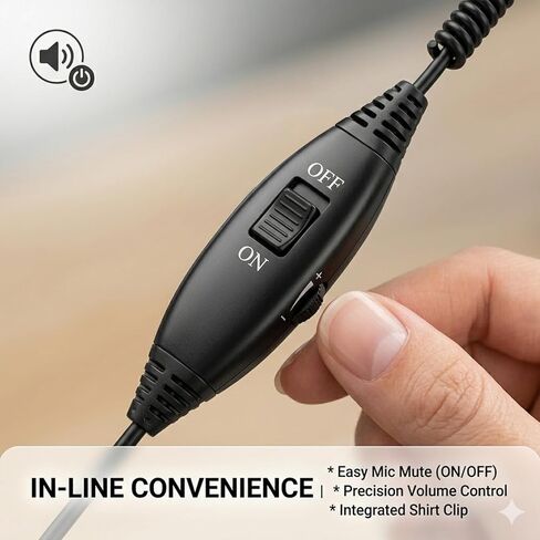 Telephone Headsets for Plantronics Polycom Zultys Toshiba NEC, RJ9 Call Center Telephone headsets with Noise Cancelling Microphone for Landline Office Phone SIP and IP Phones in Kuwait