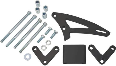 Black Power Steering Bracket Compatible with Small Block Chrysler 318 340 360 Engines; V-Belt and Serpentine Applications in Saudi Arabia