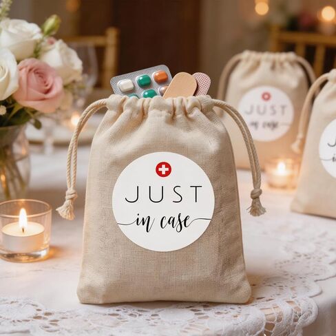 Just in Case Hangover Stickers - 1.6" Round Labels for Weddings and Events, Craft Kits, Small Business Packaging, Hotel Welcome Bags, Emergency Prep 120Pcs in Saudi Arabia
