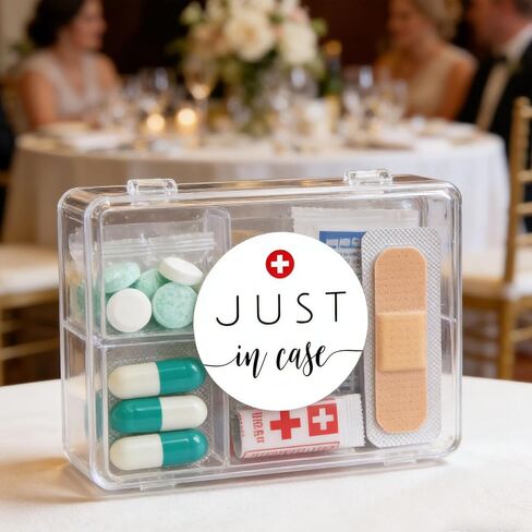 Just in Case Hangover Stickers - 1.6" Round Labels for Weddings and Events, Craft Kits, Small Business Packaging, Hotel Welcome Bags, Emergency Prep 120Pcs in Saudi Arabia