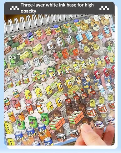 2026 New 3D Stickers Scene, 10 Sets Store Owner Restock Themed DIY Stickers Regular Size 3D Sticker Scenes for Adults Relief Stress Sticker Therapy (H) in Kuwait