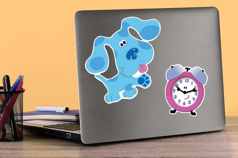 مجموعة متنوعة من الملصقات الفاخرة الكبيرة المصنوعة من الفينيل الكلاسيكية من Blue's Clues مقاس 10 قطع - ملصقات كرتونية مقطوعة بالقالب لأجهزة الكمبيوتر المحمول، وزجاجة مياه، وسجل القصاصات، والكمبيوتر اللوحي، داخليًا وخارجيًا in Kuwait