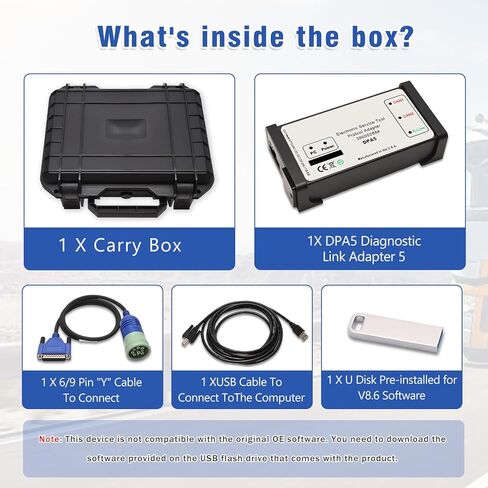 DPA5 Diagnostic Tool Kit 380002884, CNH DPA5 Adapter EST V8.6 for New Holland Heavy Equipment & Tractor Electronic Repair | DPA5 Diagnostic Scanner in Saudi Arabia
