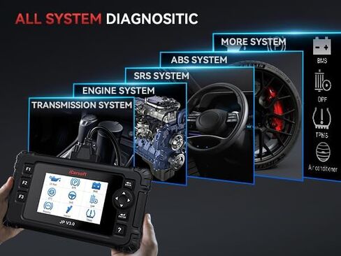 iCarsoft JP V3.0 OBD2 Scanner for Toyota/Honda (Acura) /Lexus, All Reset+Full System Diagnostic Scan Tool Car Code Reader for Nissan/Infiniti/Mitsubishi/Mazda/Suzuki/Hyundai -2025 in Kuwait
