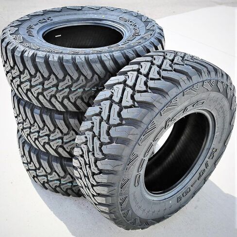 مجموعة من 4 (أربعة) إطارات Accelera M/T-01 M/T Truck/SUV Mud Off-Road Radial Tire-265/60R18 265/60/18 265/60-18 110Q نطاق التحميل SL 4-Ply BSW جدار جانبي أسود UTQG 600AA in Kuwait