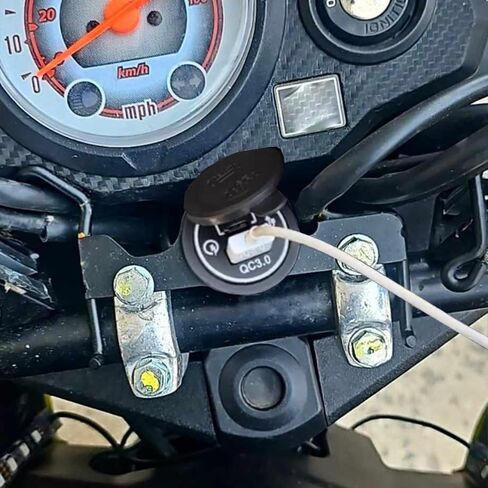 Motorcycle Adapter Accessory Kit Wiring Harness + Mount Bracket Compatible with Honda Navi 110 (2022-Current) in Saudi Arabia