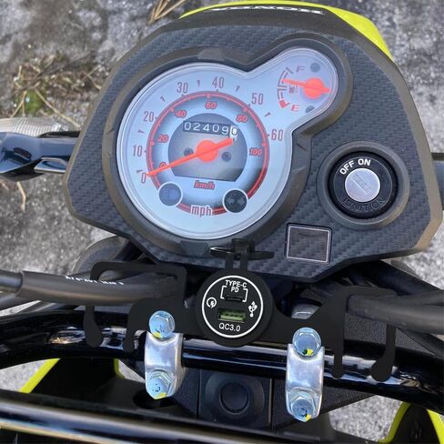 Motorcycle Adapter Accessory Kit Wiring Harness + Mount Bracket Compatible with Honda Navi 110 (2022-Current) in Saudi Arabia