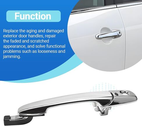 مقبض الباب الخارجي يناسب مازدا 2007-2013 CX-9 2007-2012 CX-7 2004-2011 RX-8 استبدال EG2459410B in Kuwait