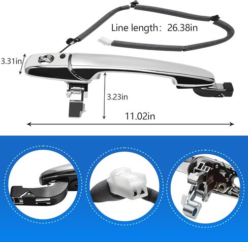 مقبض الباب الخارجي يناسب مازدا 2007-2013 CX-9 2007-2012 CX-7 2004-2011 RX-8 استبدال EG2459410B in Kuwait