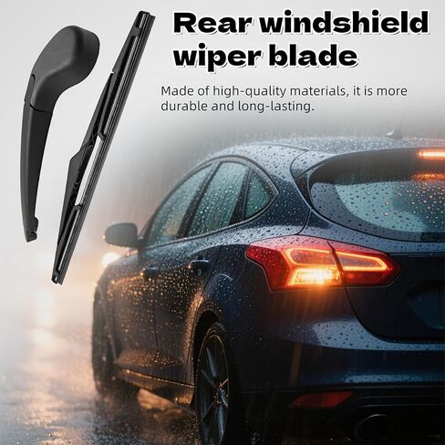 Rear windshield wiper blade Compatible with Ford Focus 2012 2013 2014 2015 2016 2017 2018 Hatchback SE ST RS Rear Windshield Wiper Arm Blade Set Replacement CV6Z-17526-C in Saudi Arabia
