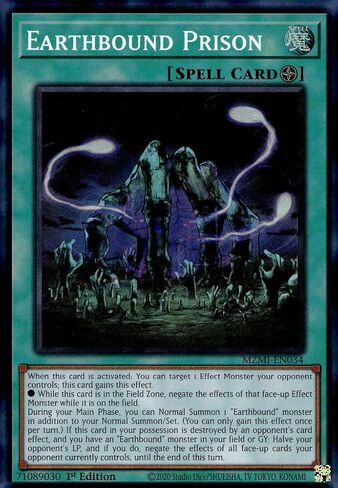 Earthbound Prison - MZMI-EN034 - Super Rare - 1st Edition in Kuwait