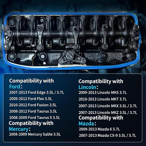 مجموعة حشية غطاء صمام المحرك VS50767R تناسب 2007-2013 Ford Edge Flex Fusion Taurus Taurus X Lincoln MKX MKZ MKS MKT Mazda CX9 6، 3.5L 3.7L، طقم حشية غطاء الصمام استبدال VS50490 151074201 in Kuwait
