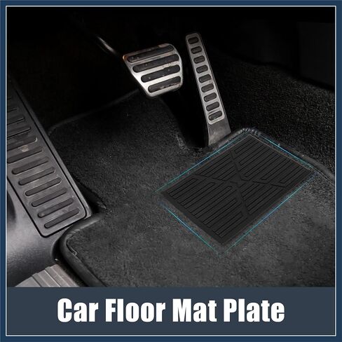 Universal Car Vehicles Trucks Floor Carpet Mat Patch Heel Scuff Plate Foot Rest Pedal Pad Stylish Design in Kuwait